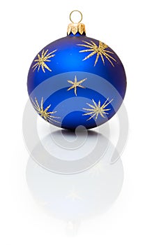 Dark-blue Christmas ball