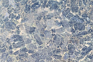 Dark blue close up granite texture pattern surface abstract background. Black stone, pattern for wallpape