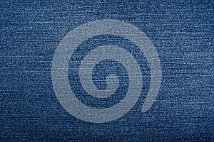 Dark blue denim background, detailed texture. Copy space