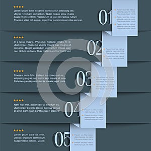 Dark blue design template