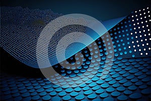 Dark blue with dots pattern, abstract, backgrounds