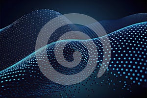 Dark blue with dots pattern, abstract, backgrounds