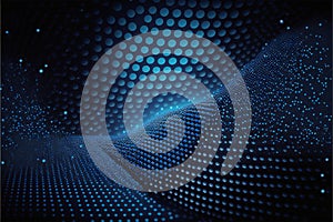 Dark blue with dots pattern, abstract, backgrounds