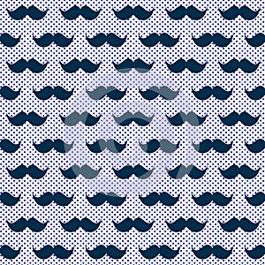 Blue wiskers moustache seamless texture photo