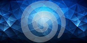 Dark blue geometric abstract background AI-Generated Content