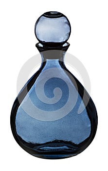 Dark Blue Glass Bottle