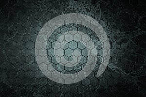 Dark blue and gray hexagon background