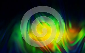Dark Blue, Green vector blurred and colored pattern.