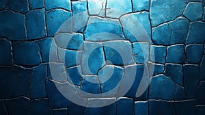 Dark Blue Irregular Stone Wall Texture