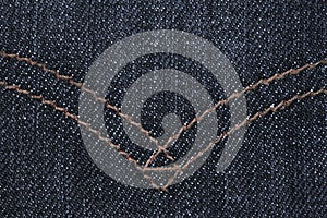 Dark blue jeans texture