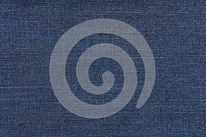 Dark blue jeans texture. Denim fabric background.