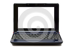 Dark blue laptop