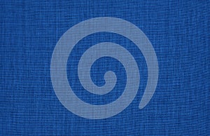 Dark blue linen fabric texture background, seamless pattern of natural textile
