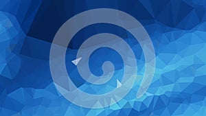 Dark Blue Low Poly Abstract Background Design Illustrator