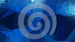 Dark Blue Low Poly Abstract Background Vector