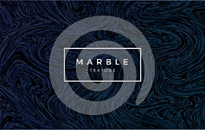 Dark blue marble background. Vector trendy texture.