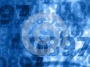 Dark blue numbers background texture