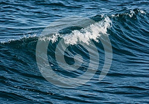 Dark Blue Ocean Wave Texture Background