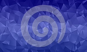 Dark blue polygon background with triangles of different shape and size Geometric pattern, backdrop.