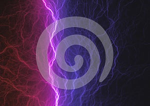 Dark blue and purple lightning, abstract electrical background