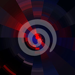 Dark blue red round forms, abstract texture, graphics