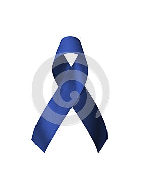 Dark blue ribbon for colon cancer and colorectal cancer awareness, Acute Respiratory Distress Syndrome (ARDS)