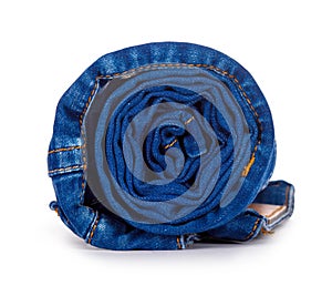 Dark blue roll jeans