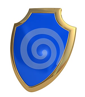 Dark blue shield