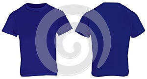 Dark Blue Shirt Template