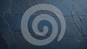 Dark Blue Slate Stone Texture Cracked Surface rock