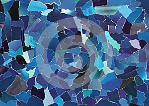 Dark blue texture of torn paper