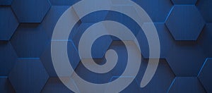 Dark Blue Tiled Background 3d Illustration