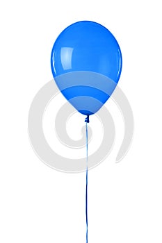 A dark blue toy balloon