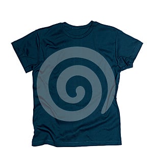 Dark blue tshirt template
