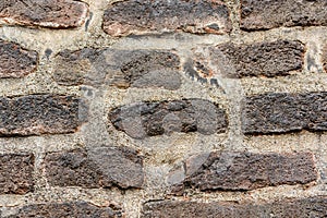 A dark brick wall background texture