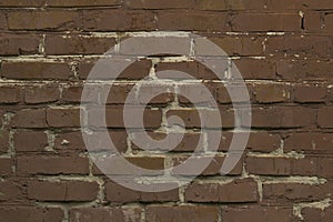 Dark brick wall background, texture
