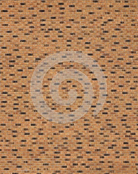 Dark brick wall pattern with chaotic masonry order. Background texture or resource for 3d texturing. Many bricks in big modern