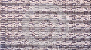 Dark brick wall pattern with chaotic masonry order. Background texture or resource for 3d texturing. Many bricks in big modern