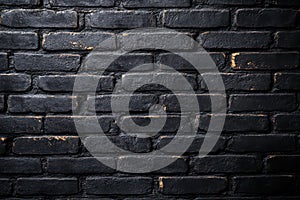 Dark Brick Wall Texture Background Design