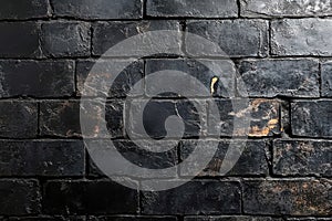 Dark Brick Wall Texture Background Design