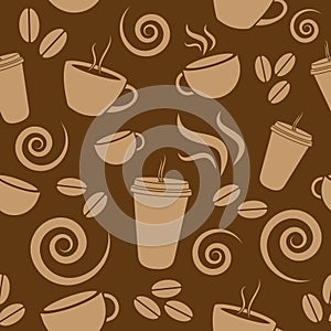 Dark Brown Coffee Pattern