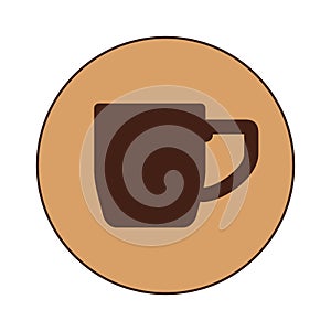 Dark brown cuppa design image