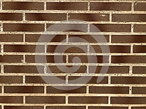 Dark brown facing brick texture