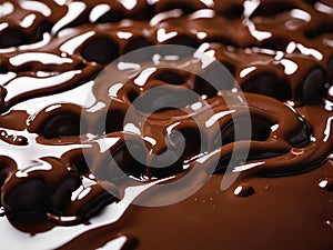 dark brown liquid chocolate