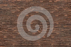 dark brown modern brick wall for pattern and background