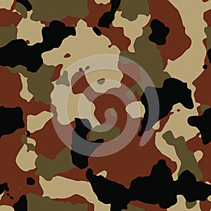 Dark brown seamless camo