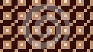 Dark Brown Seamless Geometric Square Background Pattern Vector Illustration