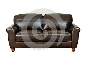 Dark brown sofa