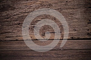 Dark brown wooden texture. Old wood background