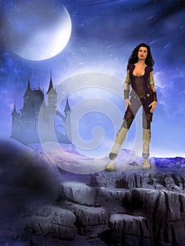 Dark Castle Alien World Woman